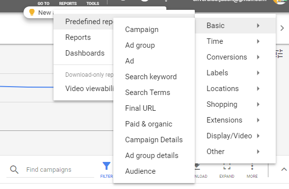 Google Ads Predefined Reports